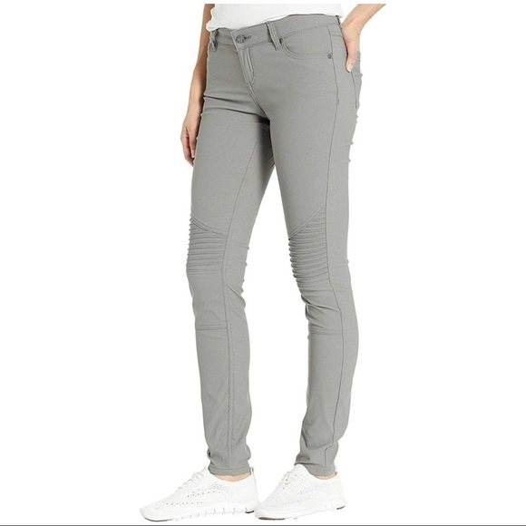 PRANA GRAY BRENNA MOTO PANTS - Picture 1 of 6